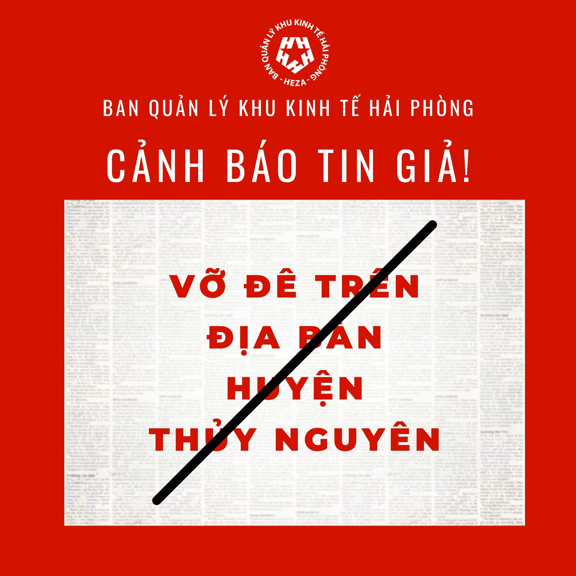 CẢNH BÁO TIN GIẢ về việc vỡ đê ở Thủy Nguyên