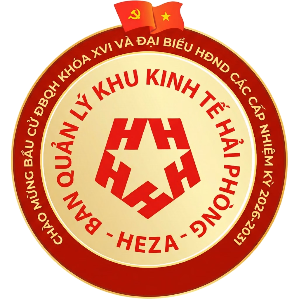 Logo of the Hai Phong Economic Zone Authority (HEZA)